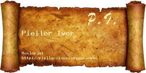Pieller Ivor névjegykártya